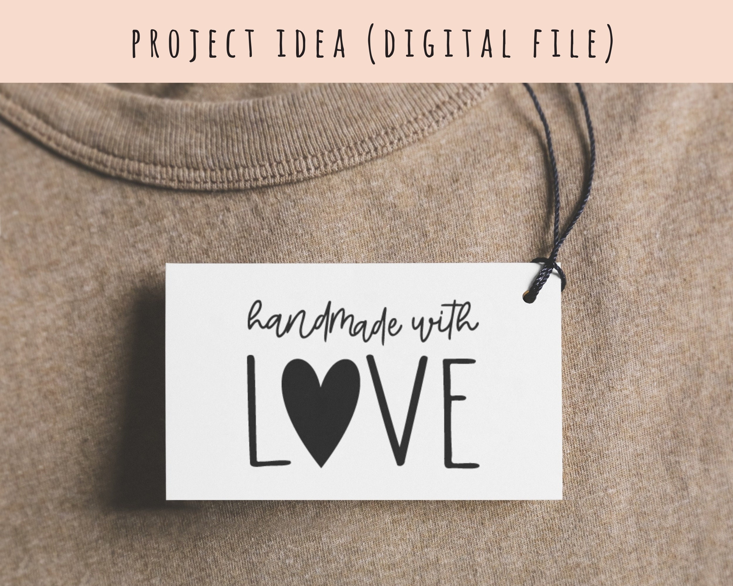 Handmade with Love SVG Handmade with Love PNG Handmade Etsy