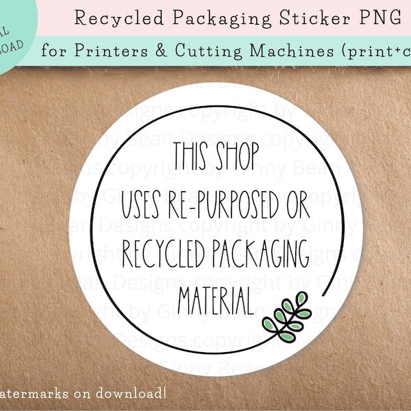 Recycled Packaging Sticker PNG, Recycled Box Labels, Repurposed Mailing Box, Reused Stickers, Eco Friendly Labels, Green Packaging Sticker