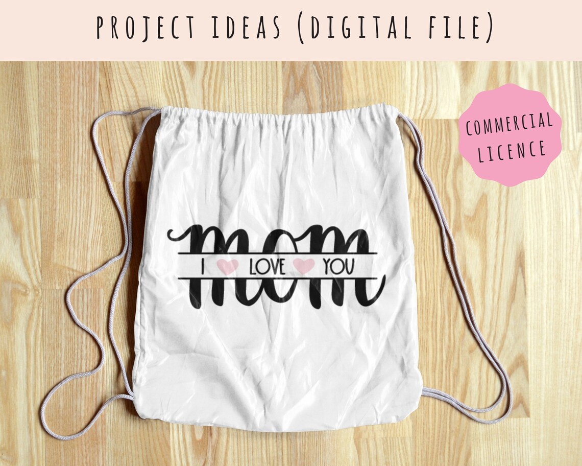 Download I Love You Mom SVG Mom Monogram SVG Split Mom Word SVG Mom ...