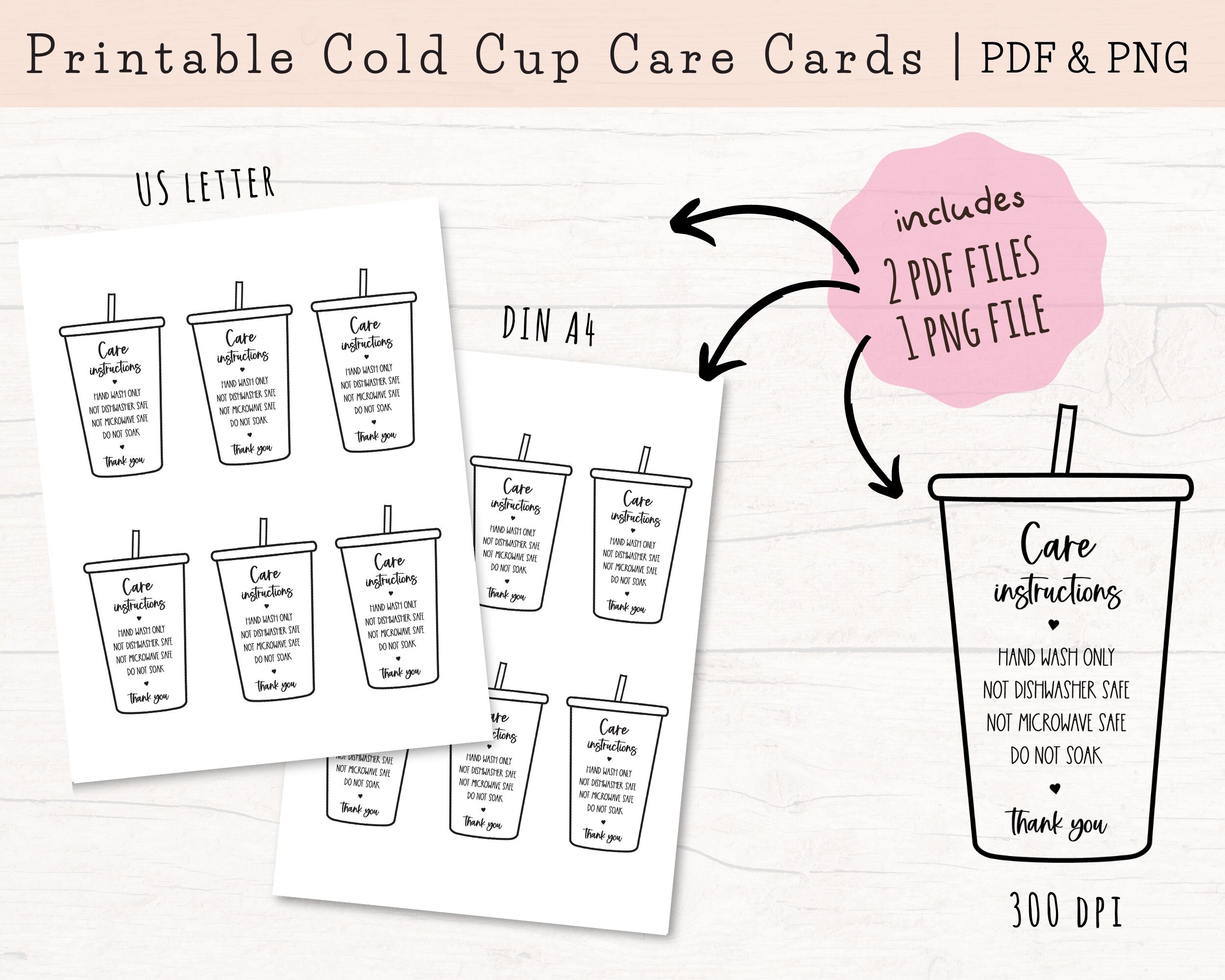 Cold Cup Care Instructions Printable Cup Care Cards Iced Etsy cold-cup-care-instructions-printable-cup-care-cards-iced-etsy