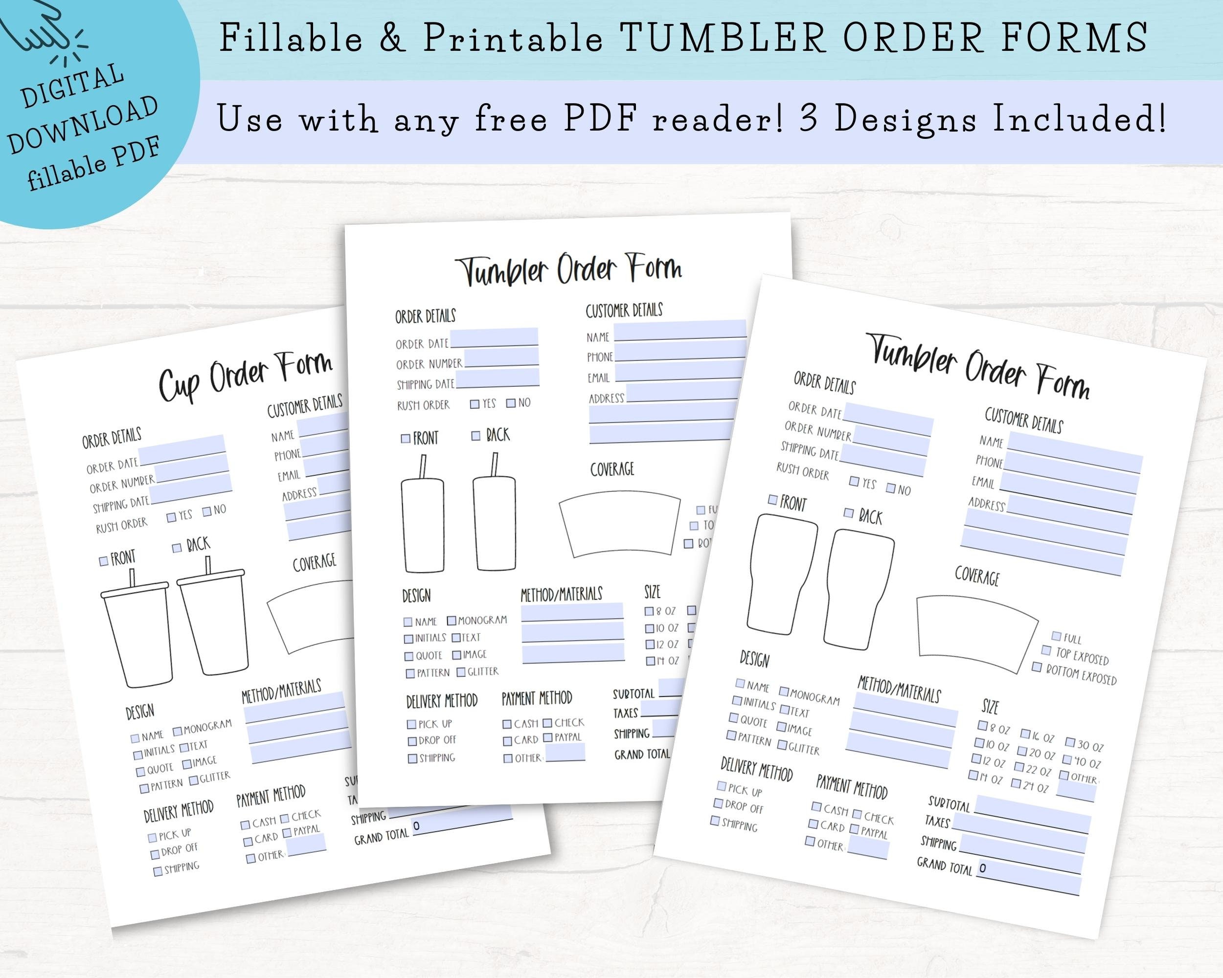 Fillable Form - Etsy