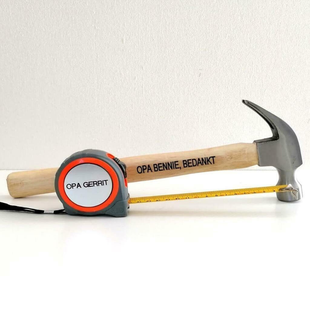 Hamer gravering personalisatie naam of tekst en rolmaat Etsy