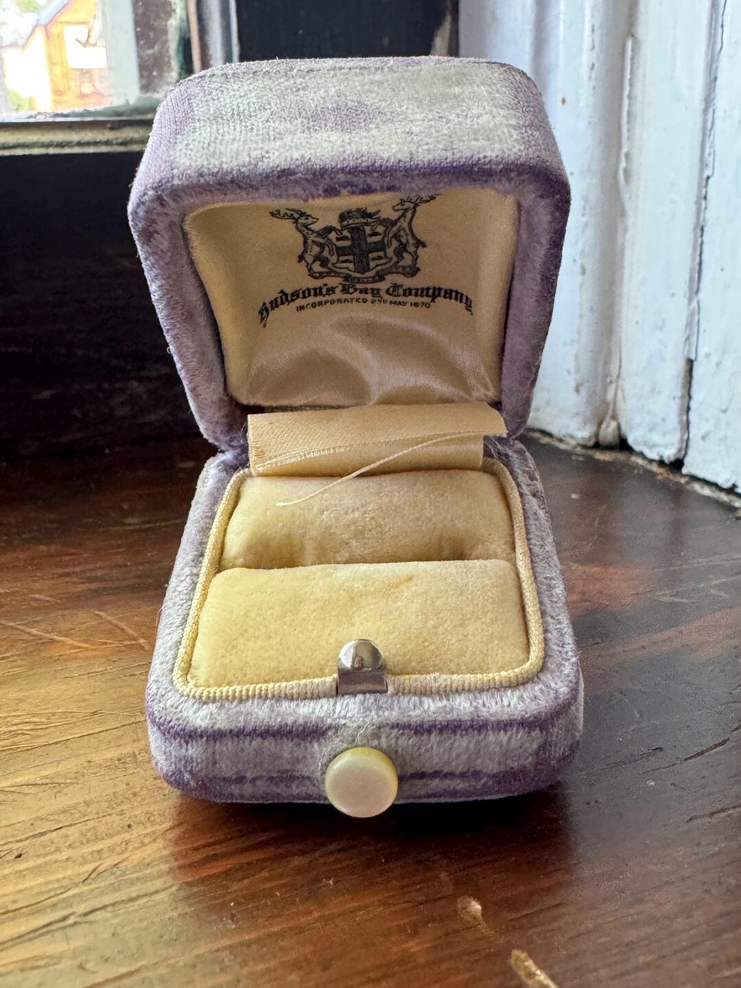 Ring Box Lavender Antique Vintage Velvet Ring Box - Etsy