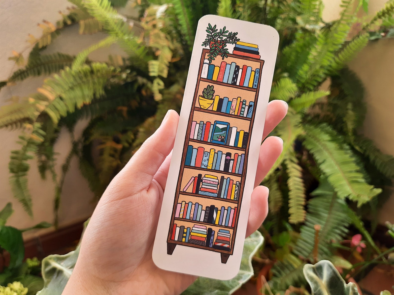 Bookshelf Bookmark Bookmark Handmade Bookmark Cute Etsy UK