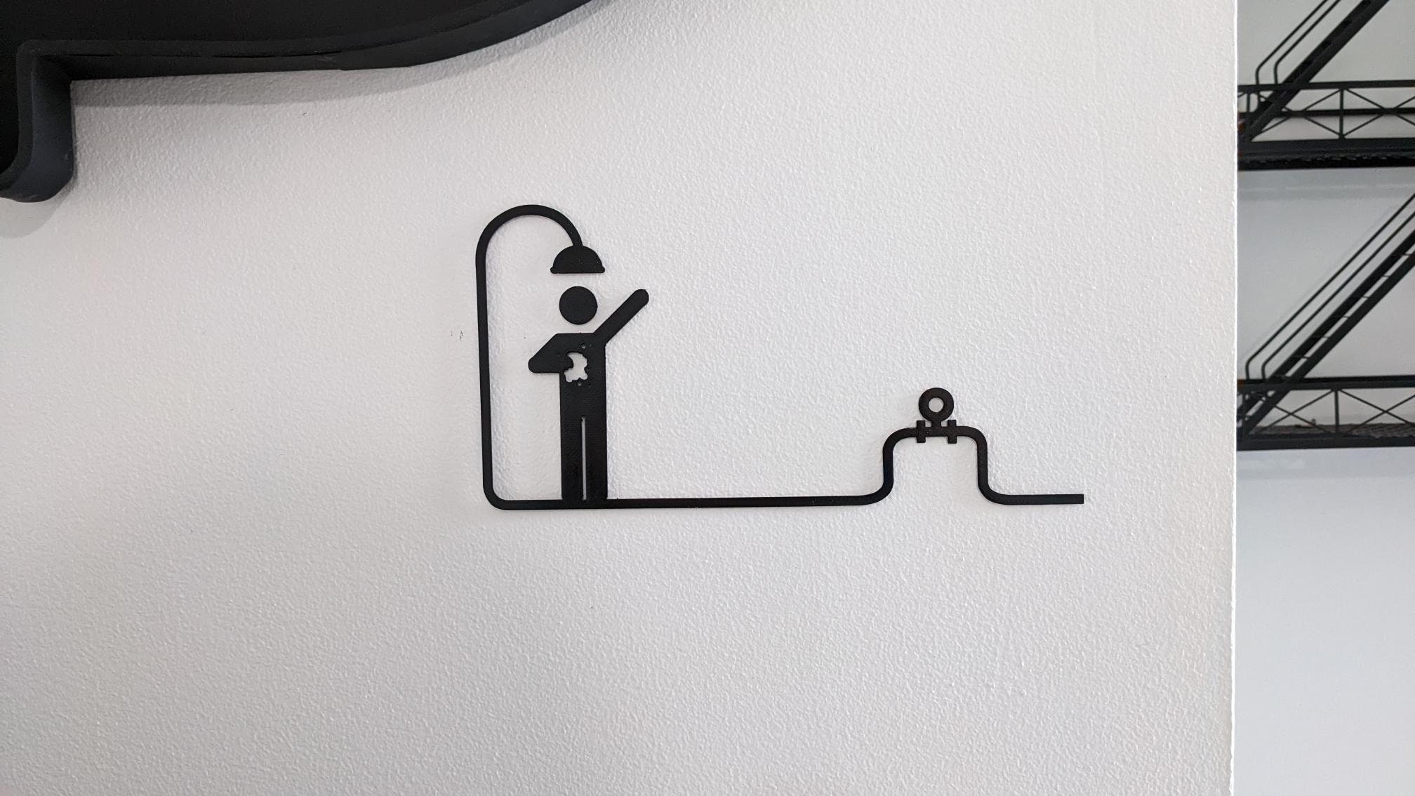 Décoration Murale Pictogramme Douche