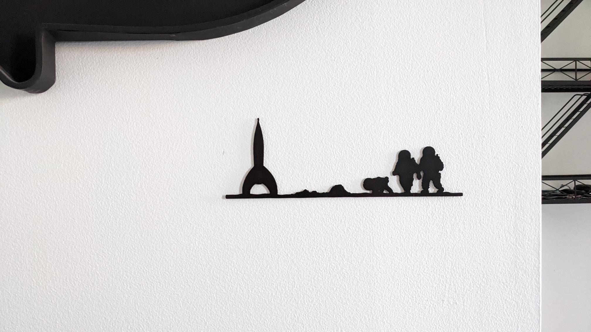 Décoration Murale Tintin On A Marché sur La Lune