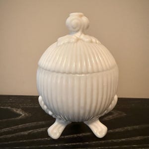 Westmoreland Milk Glass Covered Dish