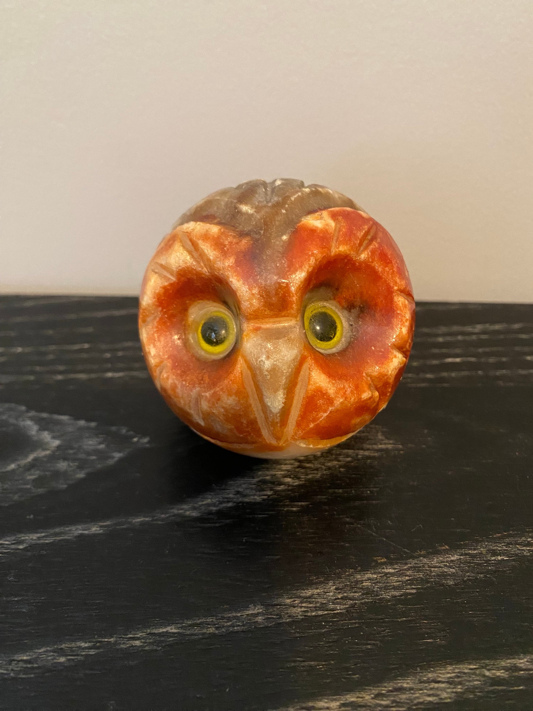 ヴィンテージ 手彫り 石のフクロウ - 3 個セット - Etsy 日本