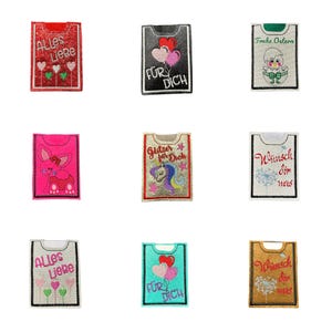 Einzelstücke: Geldgeschenk aus Filz/Kunstleder für Geschenkkarten