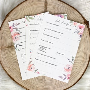 Gästebuchkarten Hochzeit DIN A5, Kleinträumer