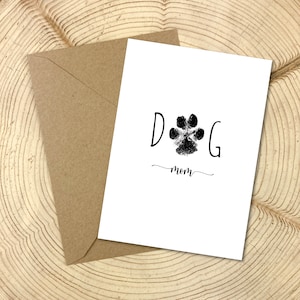 Dog Mom Postkarte A6
