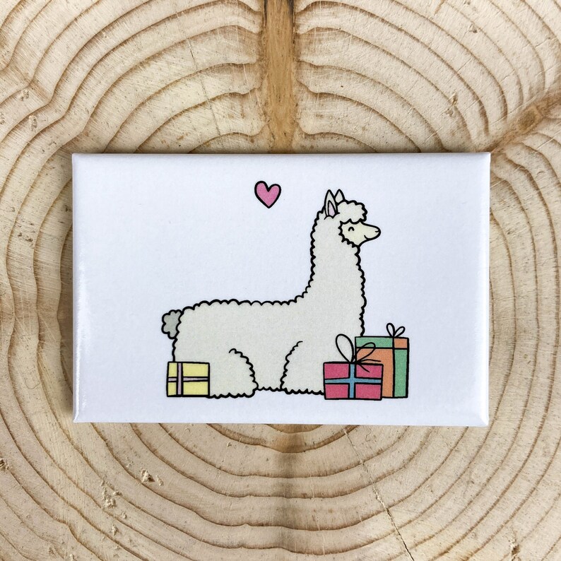 Magnet, Kühlschrankmagnet, Alpaka Geschenke, Kleinträumer Bild 1