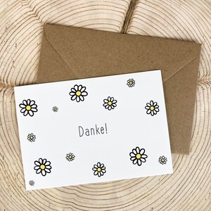 Danke Blumenmeer Postkarte A6 Kleinträumer