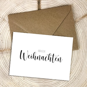 Frohe Weihnachten Postkarte DIN A6