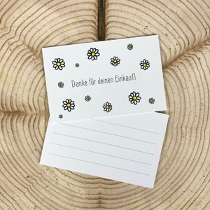 Mini Karte Danke für deinen Einkauf Business, Bestellung, Einkauf, 85 x 55mm Kleinträumer