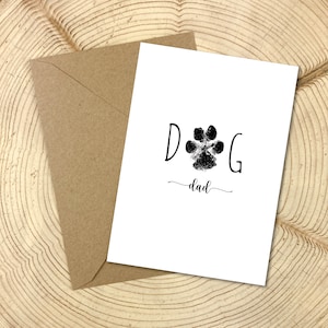 Dog Dad Postkarte A6