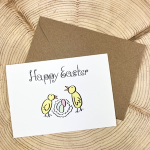 Happy Easter, Ostern, Osterkarte A6, Kleinträumer