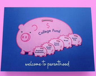 Single Card ("Welcome to Parenthood"/New Baby) with Envelope