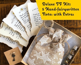 Deluxe Tooth Fairy Kit with 5 Hand-Fairywritten Notes and Extras