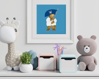 Chicago Baseball Fan Art Print: Northside Nursery Decor