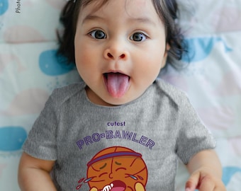 Basketball Baby Onesie – "Pro-Bawler" 100% Cotton Outfit