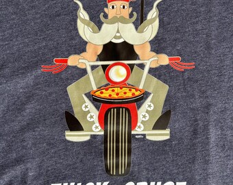 Thick Crust or Bust T-Shirt: Chicago Deep Dish Pizza, Ultra-Soft Bella+Canvas Tee