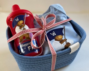 Chicago Baseball Baby Gift Set: Onesie & Sippy Cup