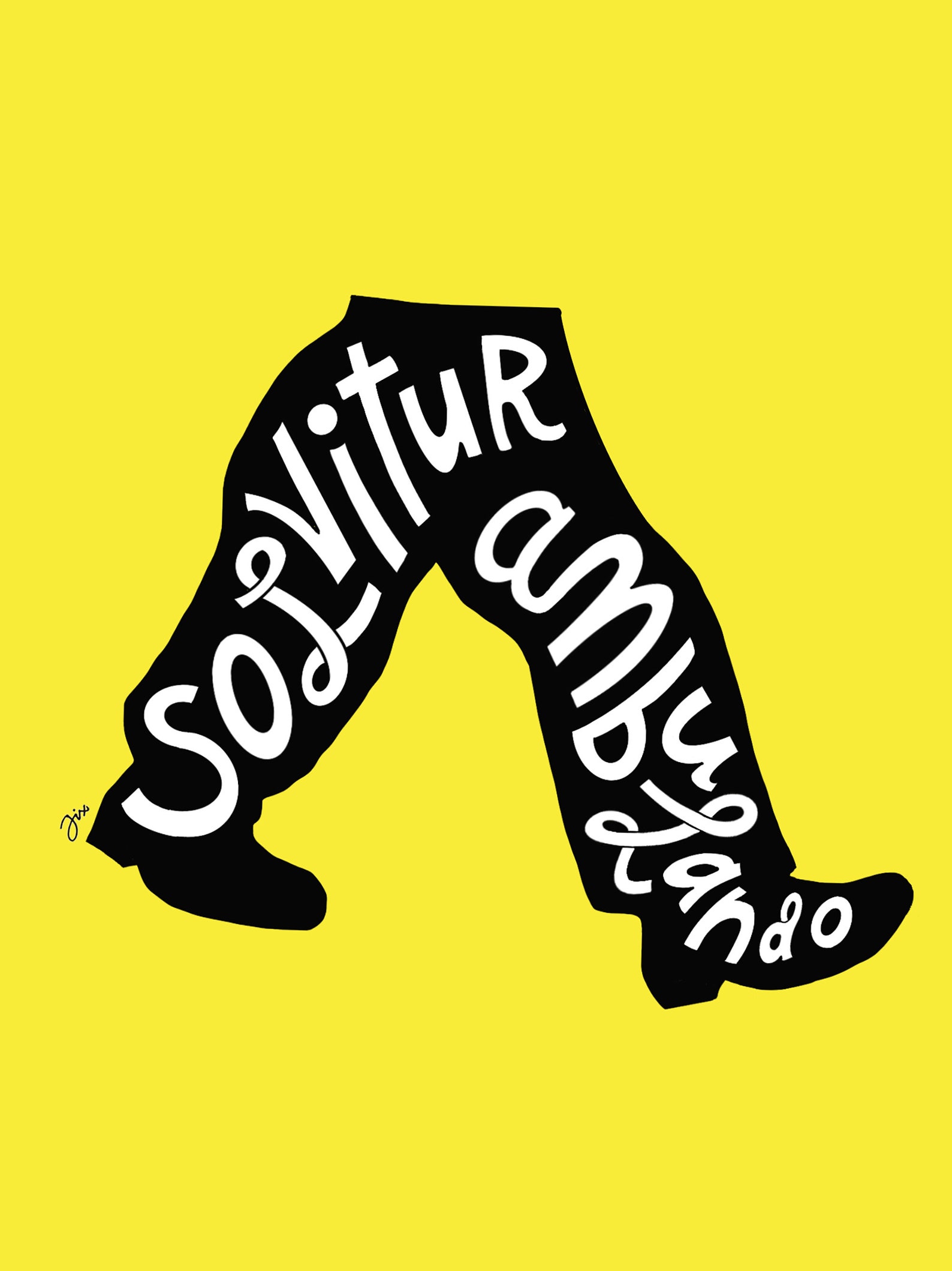 Buy Solvitur Ambulando walk It Out Sticker Outdoorsy Online in India Etsy