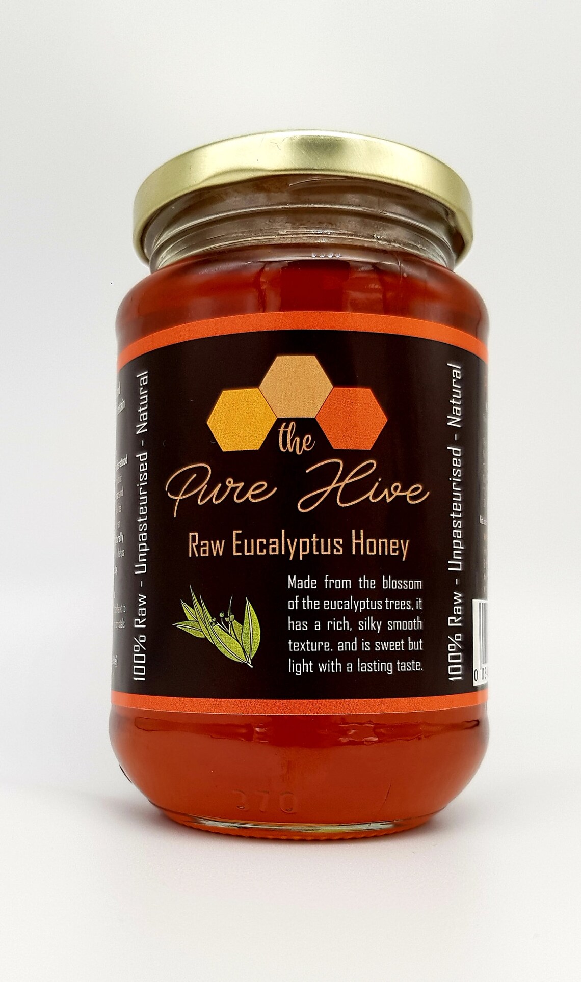 Raw Eucalyptus Honey 450g by The Pure Hive 100 RAW Natural Etsy