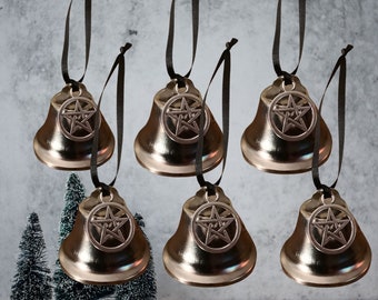 Set of 6 Yule Tree Bells