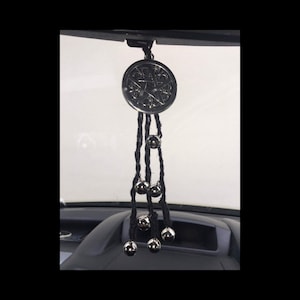 Pagan Wiccan Car Air Freshener – Handmade Pentagram Charm with Witches Bells | Aromatherapy Protection Charm for Positive Energy
