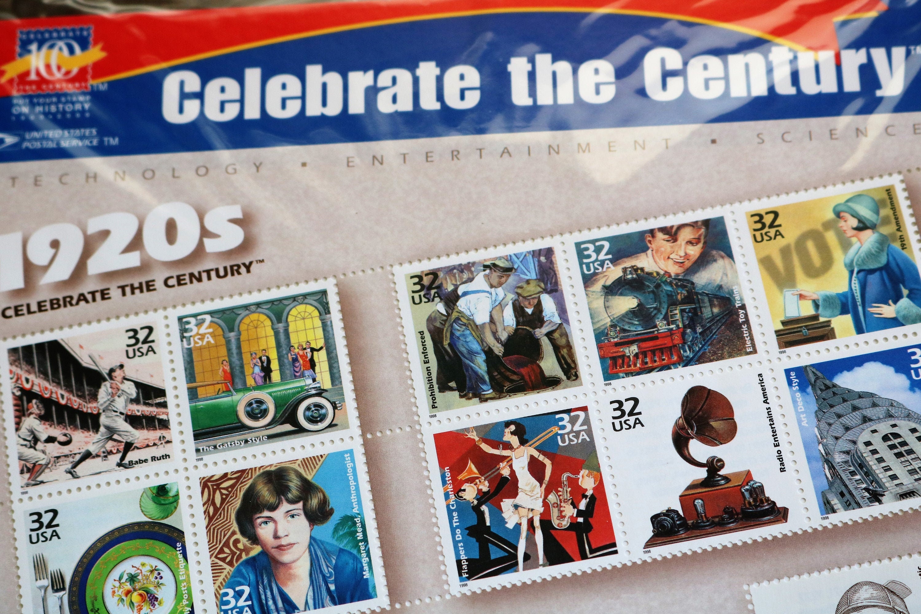 1920s Celebrate the Century SEALED Collection of US Postage Etsy