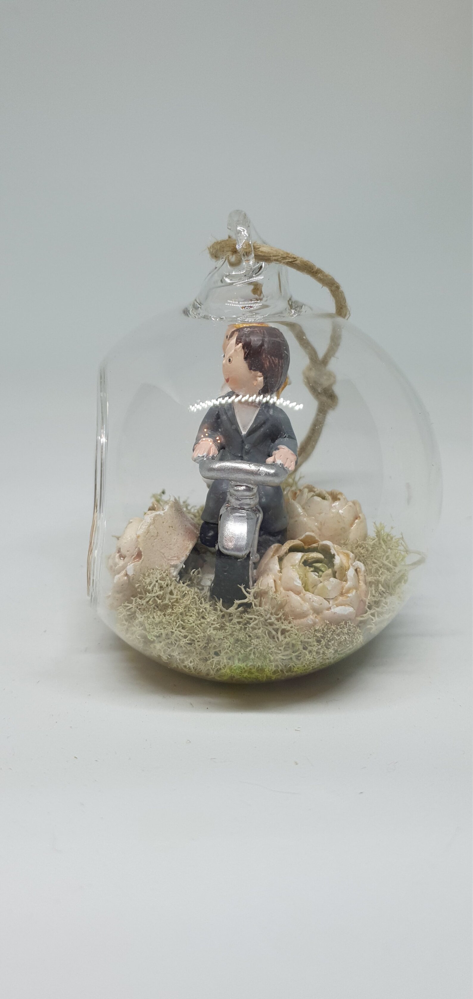 Hanging Glass Ornament Decoration Wedding Pair Etsy