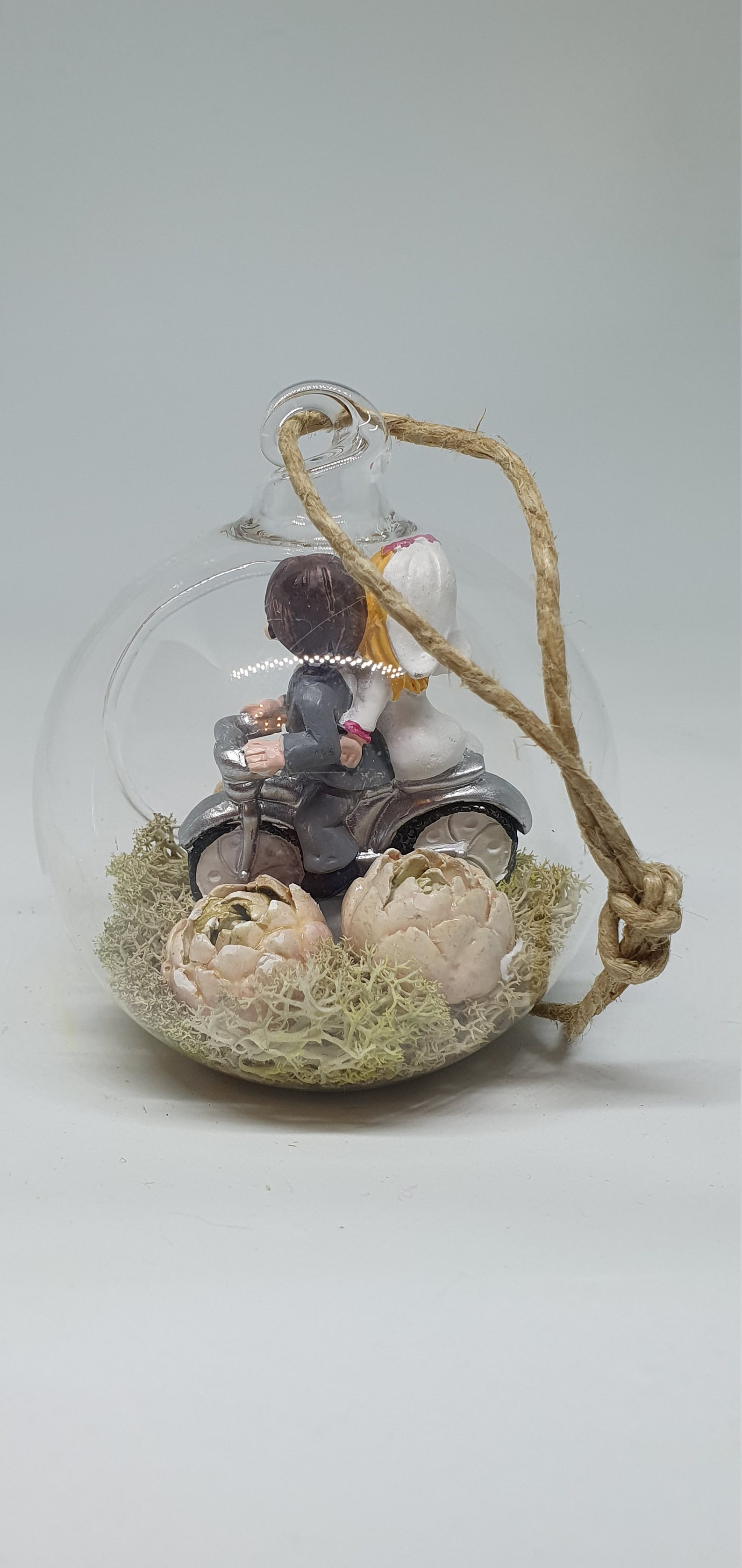 Hanging Glass Ornament Decoration Wedding Pair Etsy