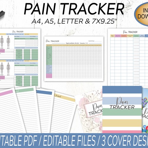 Personal Printable Pain Journal Chronic Pain Tracker - Etsy