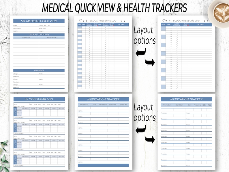 medical-planner-medical-printables-healthcare-planner-etsy