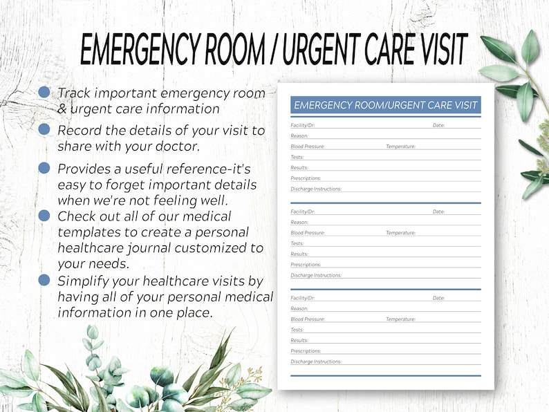 emergency room visit database