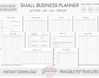 Small Business Planner Printable: Home Business Organizer (PDF)