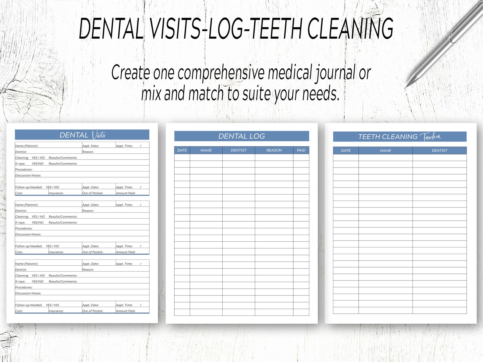 Medical Planner / Medical Printables / Healthcare Planner / - Etsy