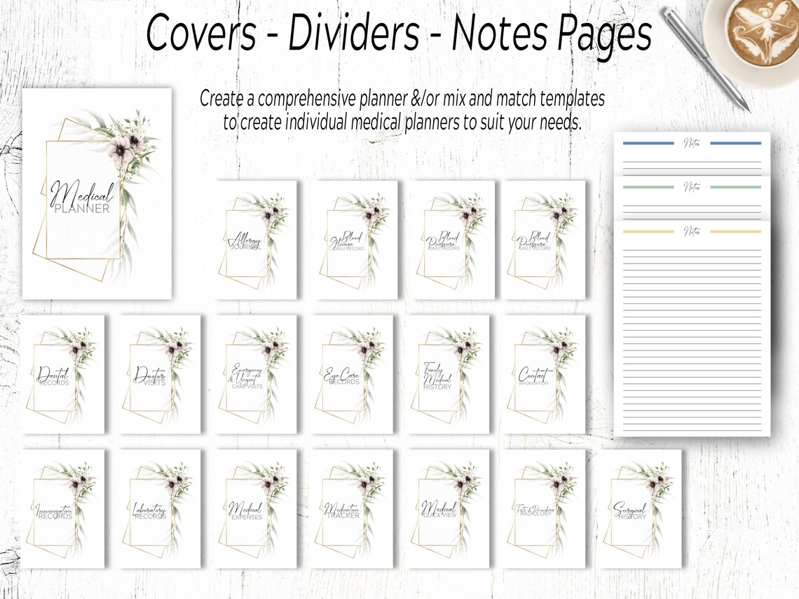 Medical Planner / Medical Printables / Healthcare Planner / - Etsy