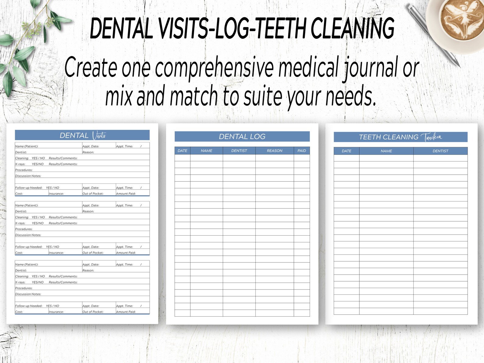 Medical Planner / Medical Printables / Healthcare Planner / - Etsy