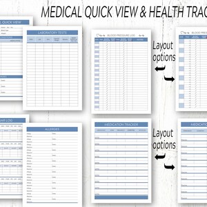 Medical Planner / Medical Printables / Healthcare Planner / - Etsy
