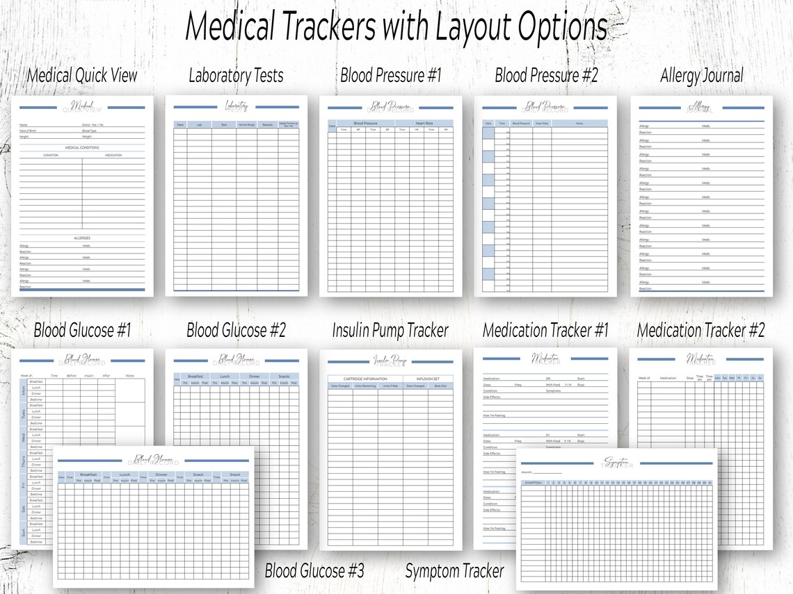 Medical Planner / Medical Printables / Healthcare Planner / - Etsy