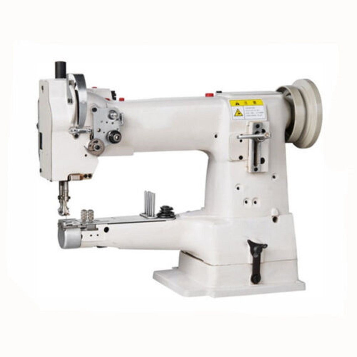 Yamata FY335 Walking Foot Cylinder Bed Industrial Sewing Machine With K/D Table, Stand and Servo