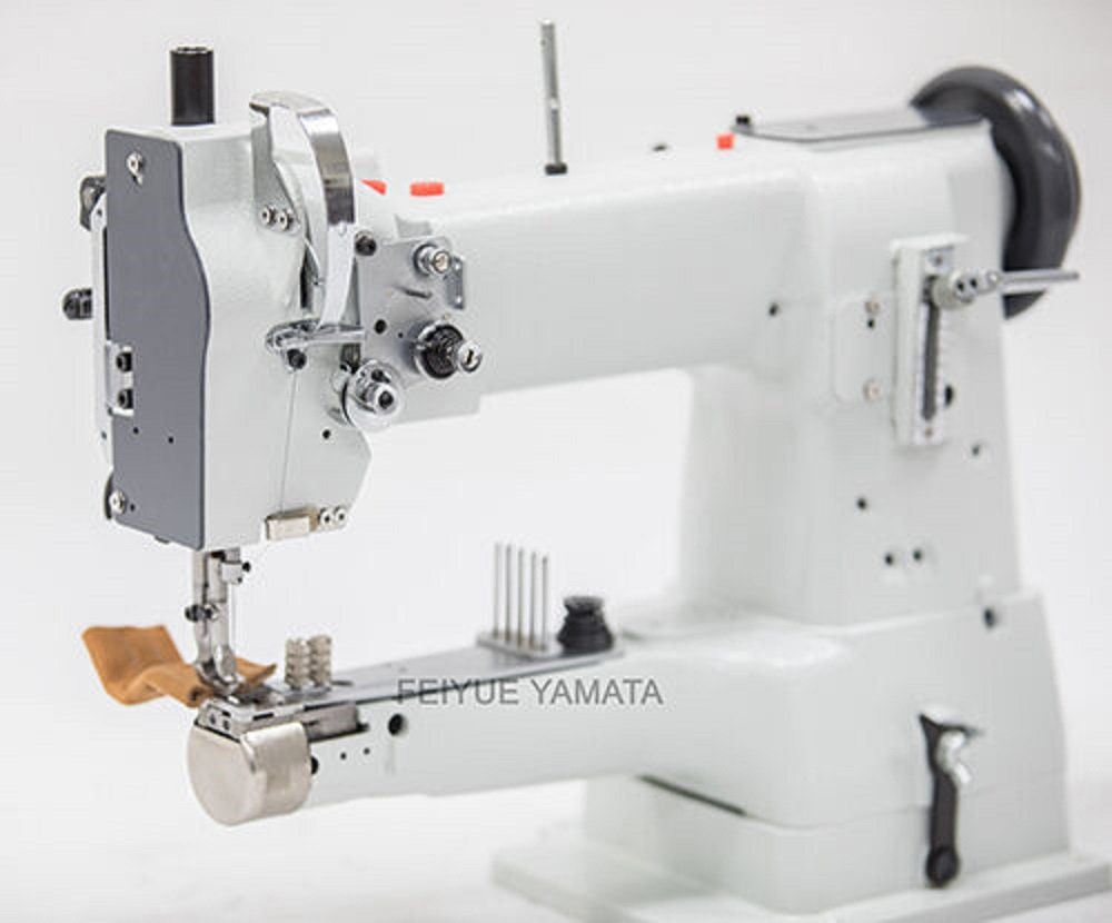 Yamata FY335 Walking Foot Cylinder Bed Industrial Sewing Machine With K/D Table, Stand and Servo