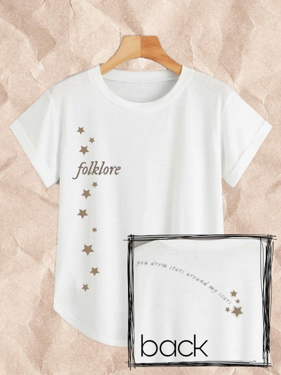 men's shirt with stars around neck