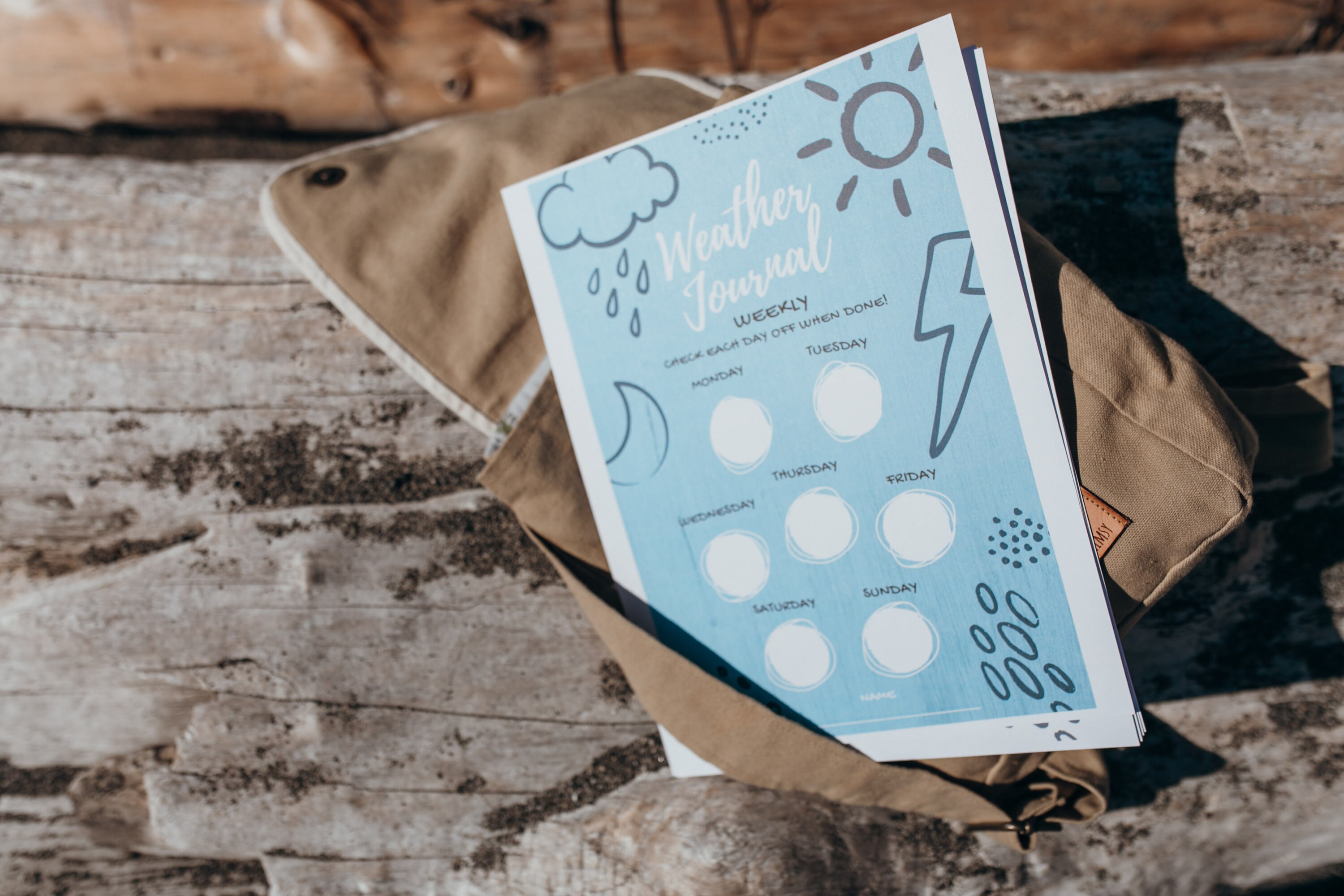 Printable Weather Journal for Kindergarten Preschool Student | Etsy
