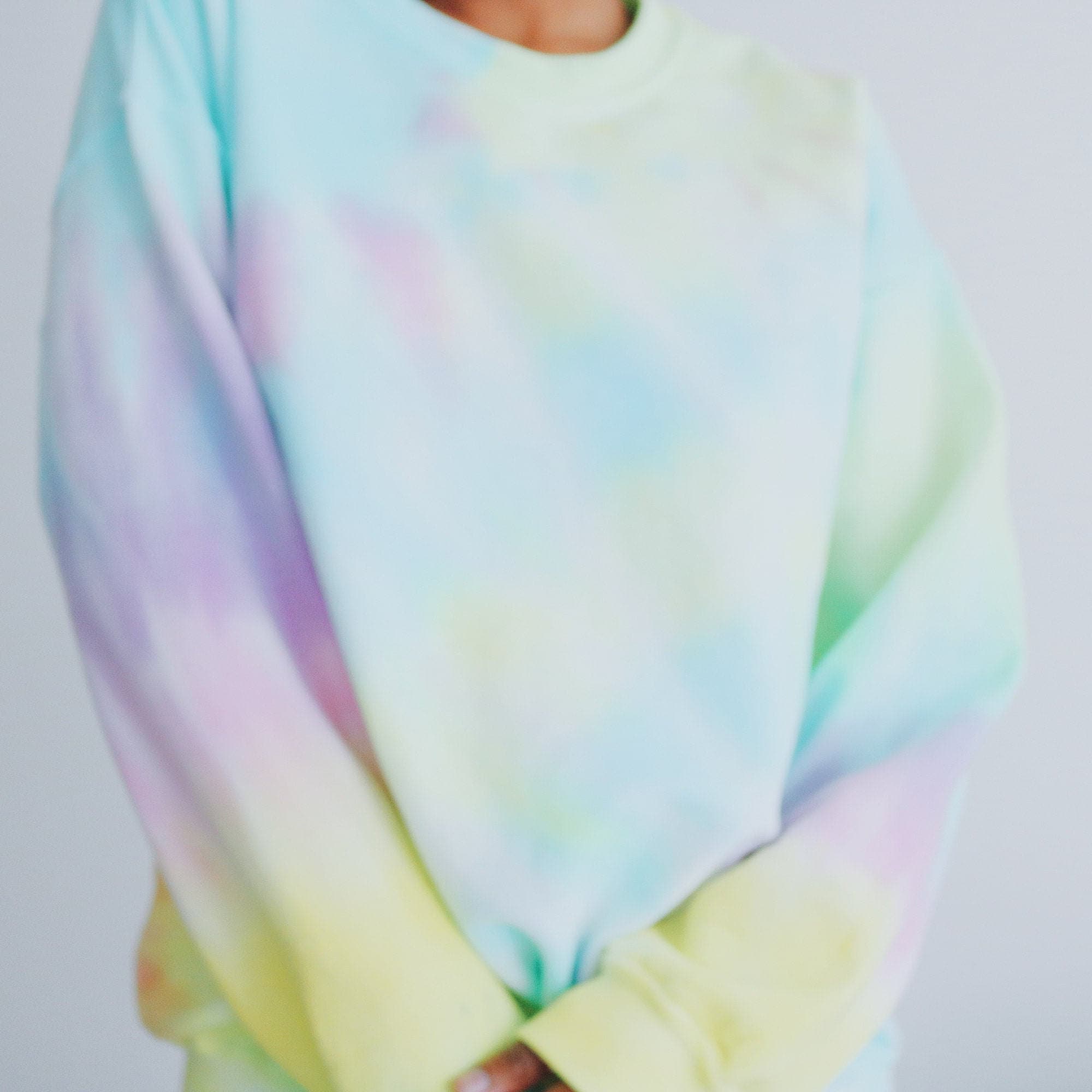 pastel tie dye sweatshirt