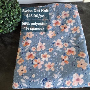 Swiss Dot Knit Fabric
