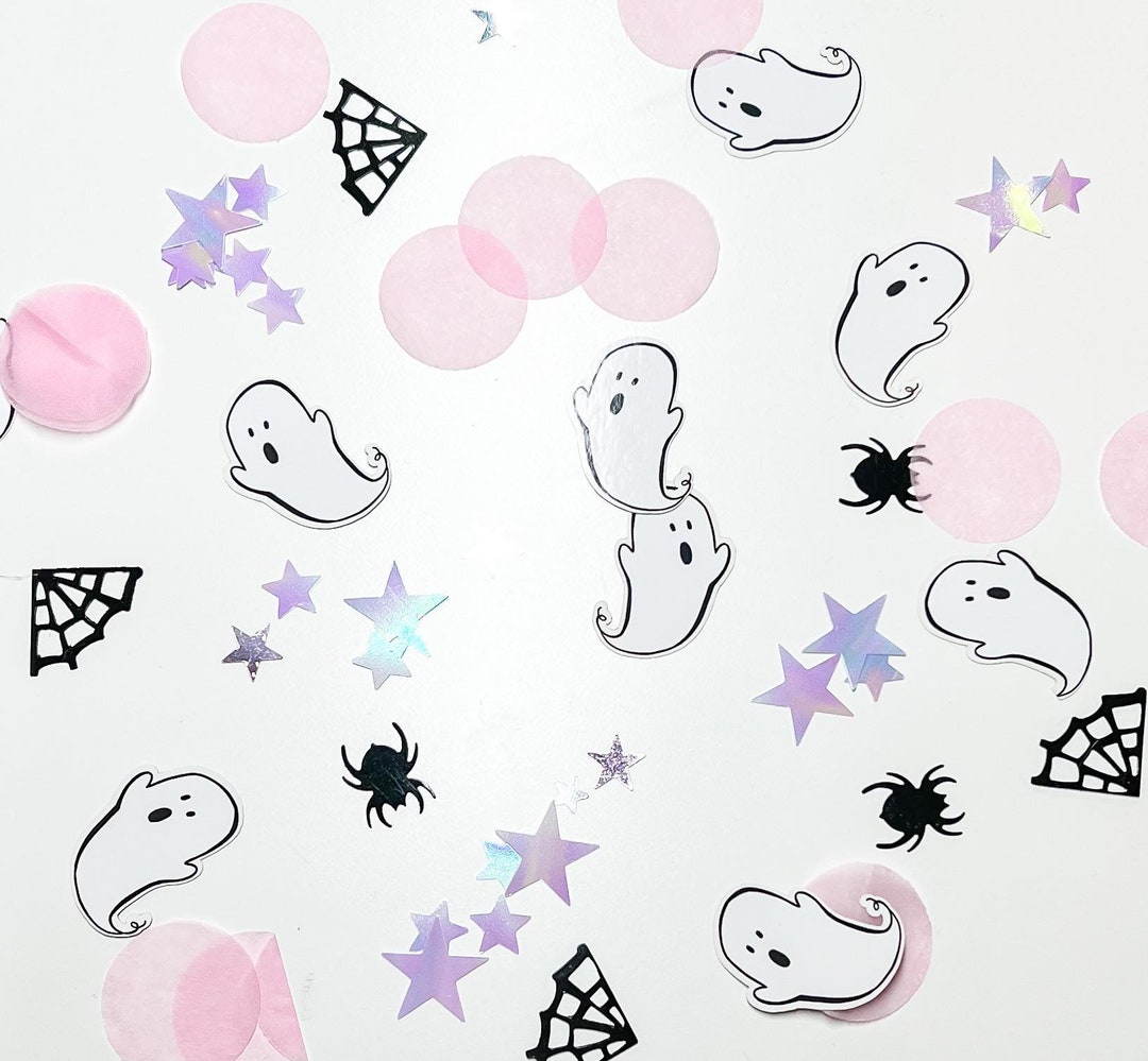 Hey Boo Confetti Ghosts Confetti Mix Halloween Confetti Etsy